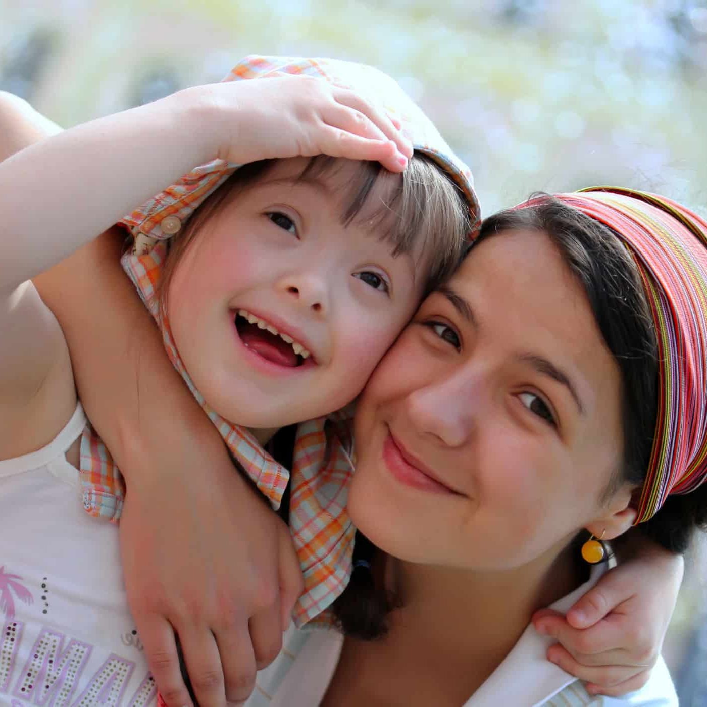 Happy family moments - Mother and child have a fun